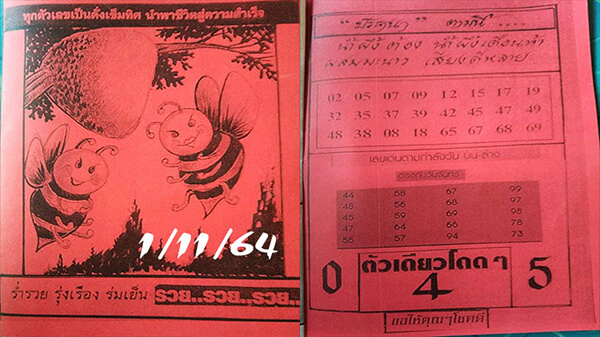 เลขเด็ดหวยปริศนา01/11/64