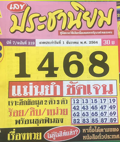 หวยประชานิยม01/12/64